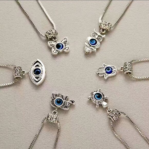 Eye of God Necklace Metal Chains Necklace - Picture 3 of 9